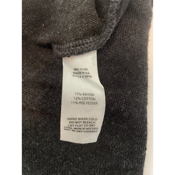 Soft Surroundings Size XS Sweater Gray Ombré Cowl Neck Long Sleeves - Picture 4 of 6